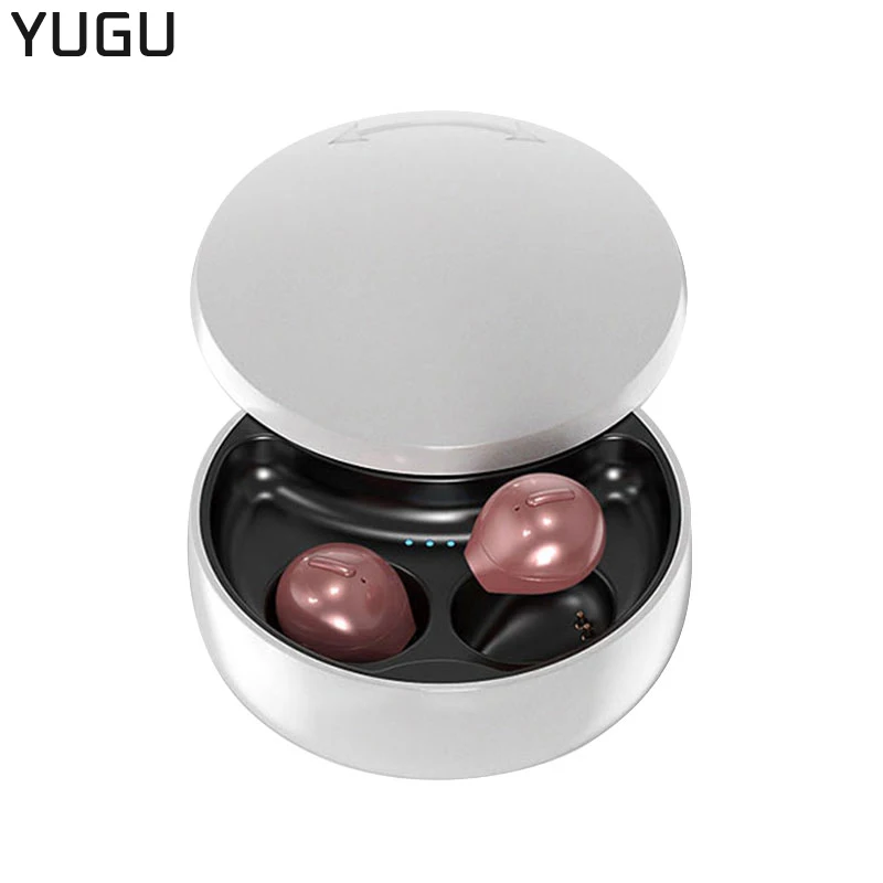 

YUGU X21S Wireless Earphone Mini Hidden In-ear Bluetooth Headphone Sports Earbuds Noise Canceling With Dual Microphone