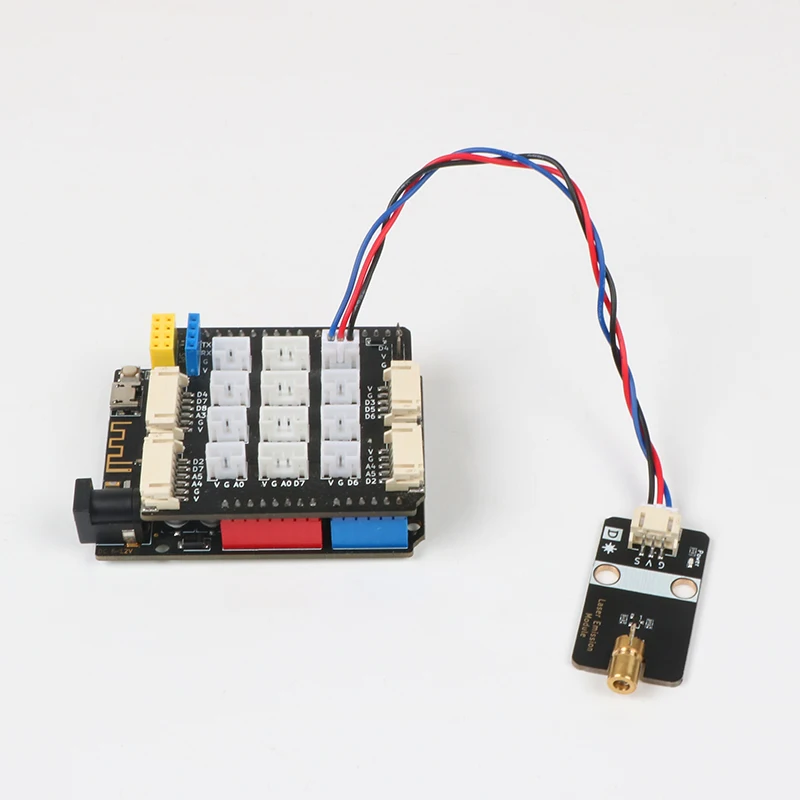 

5V laser head sensor module laser tube KY-008 laser emission anti-reverse interface compatible with Lego blocks