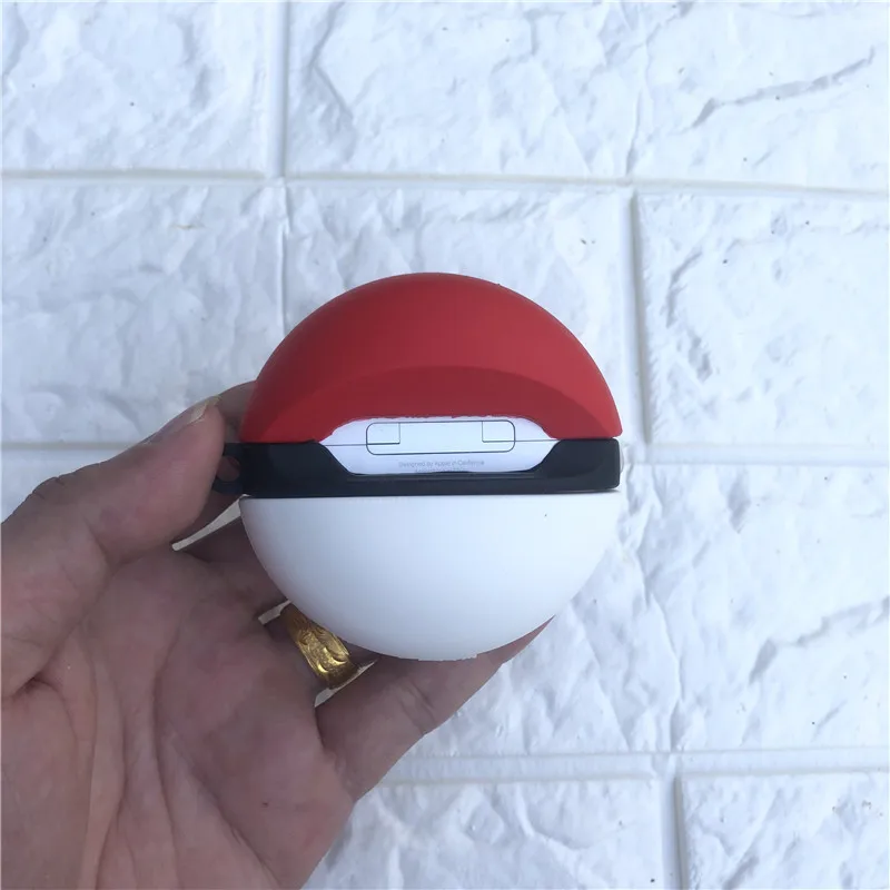 Airpods 3 airpods pro мультяшный Pokeball милый чехол для Apple, беспроводная Bluetooth гарнитура, Airpods, силиконовый чехол, Funda
