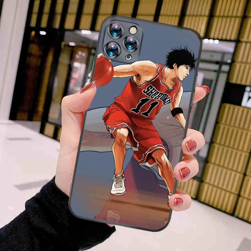 

Slam Dunk-K Red Phone Case For iPhone 11 Pro MAX Aesthetic Soft Coque Smartphones Cute Shell Accessories Cheap Phone Cove