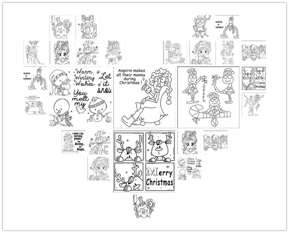 Серая серия 10х8 прозрачный силиконовый штамп/уплотнение для скрапбукинга DIY/фото