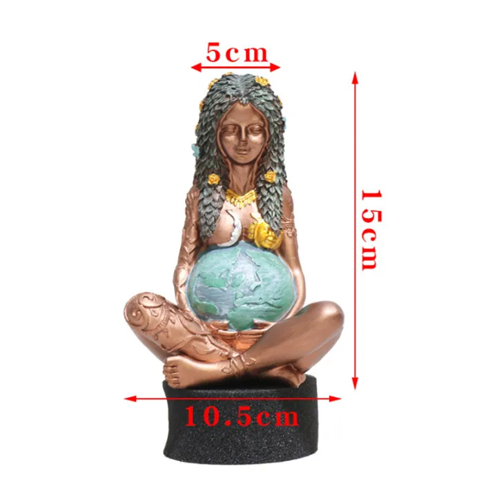 

Mother Earth Statue Earth Art Figurine Mother Figurine Garden Ornament Goddess Statue for Mother's Day Gifts Home Decoration