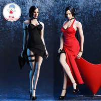 vstoys 18xg14 16 scale ada sexy red low cut dress female doll sling evening dress armband for 12 tbleague action figure body