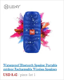 Portable Bluetooth Speaker wireless mini Speaker Amplifier Stereo Subwoofer Speaker TF USB FM Radio Built-in Mic Dual Bass SP208