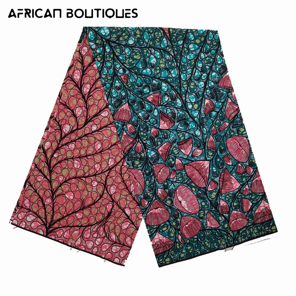 

ankara fabric african real wax print cotton 100% new design 2021 tissus wax africain patchwork fabric for dress 6yard