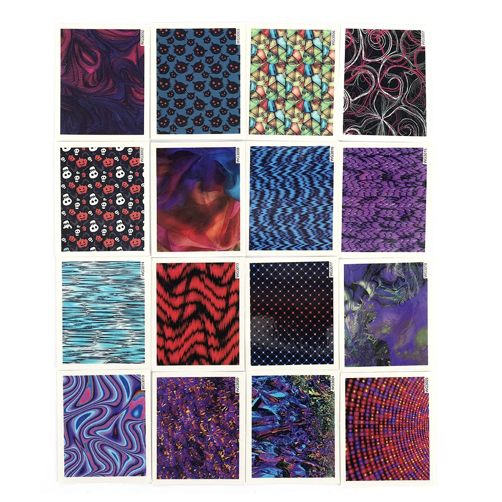 

45Pcs/set Nail Art Manicure Decorations Water Transfer Sticker Designs Starry Sky Watercolor Painting Pop Petal Leopard