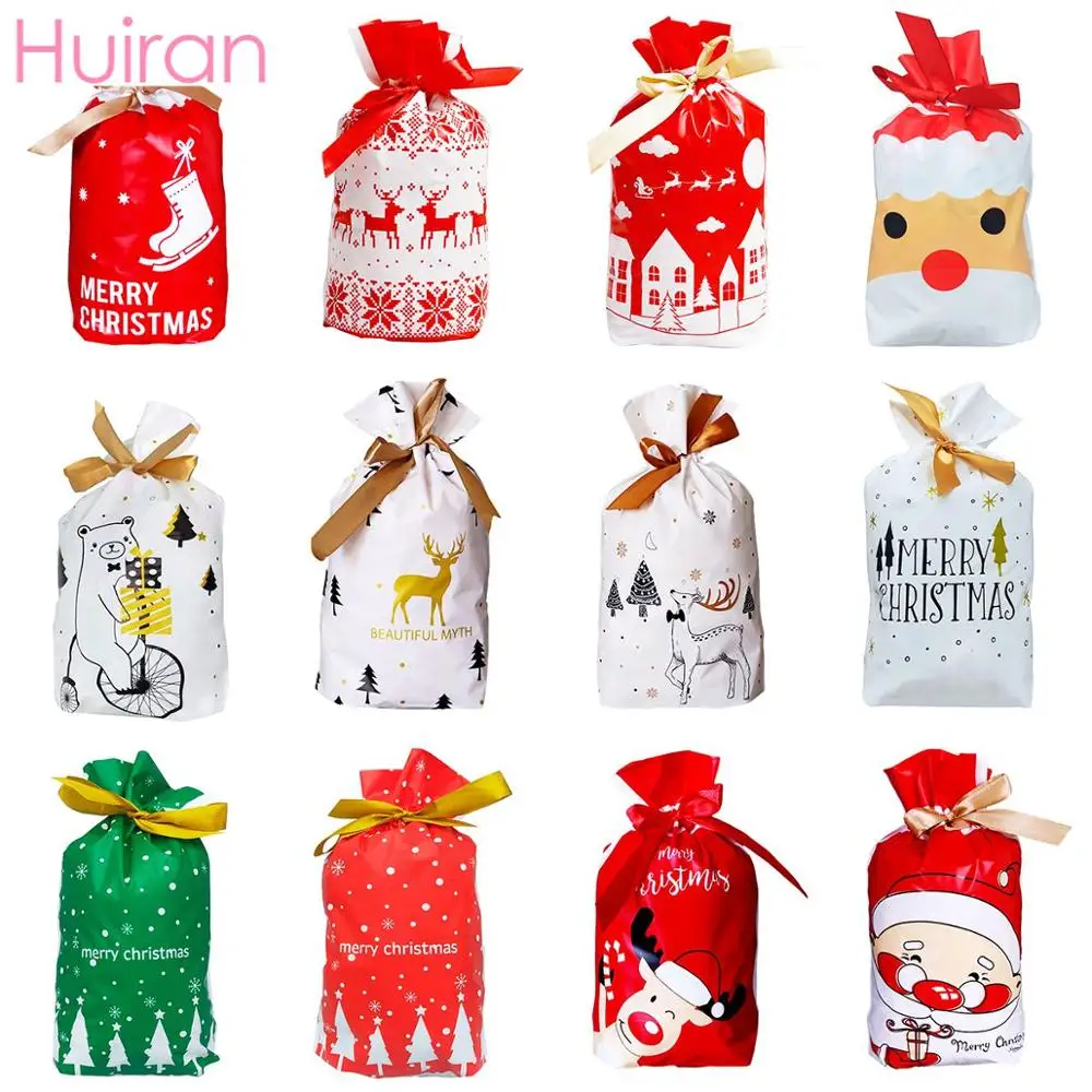10 шт Рождественские Сумки для конфет рождественские украшения дома Рождество