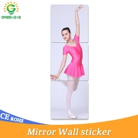mirror self adhesive stickers square mirror wall sticker 3030cm waterproof diy 3d wall decal living room bathroom decoration