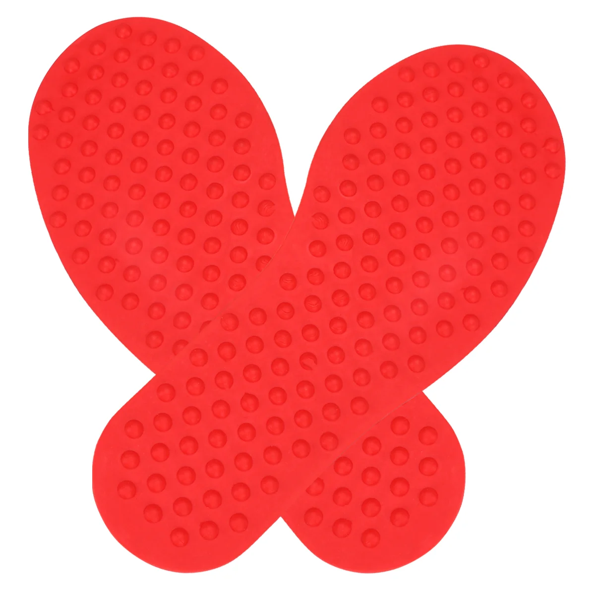 

1 Pair Footprint Pacthes Interactive Game Props Coordination Training Educational Supplies Red