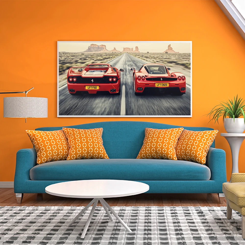 Классический ретро автомобиль спортивный GTO F40 F50 картина на стену искусство
