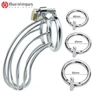 Мужское устройство целомудрия блокирует пояс металлическая клетка для петуха стальная с 404550 мм кольца на пенис кольцо латунная Блокировка секс-игрушки для мужчин