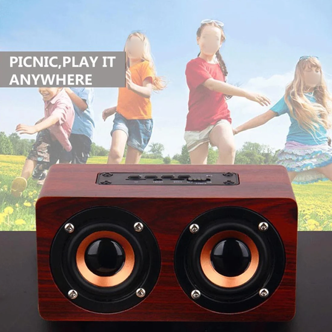 Bluetooth динамик деревянный беспроводной портативный hifi ударный бас динамик Boombox Buetoot для iPhone для samsung для Xiaomi