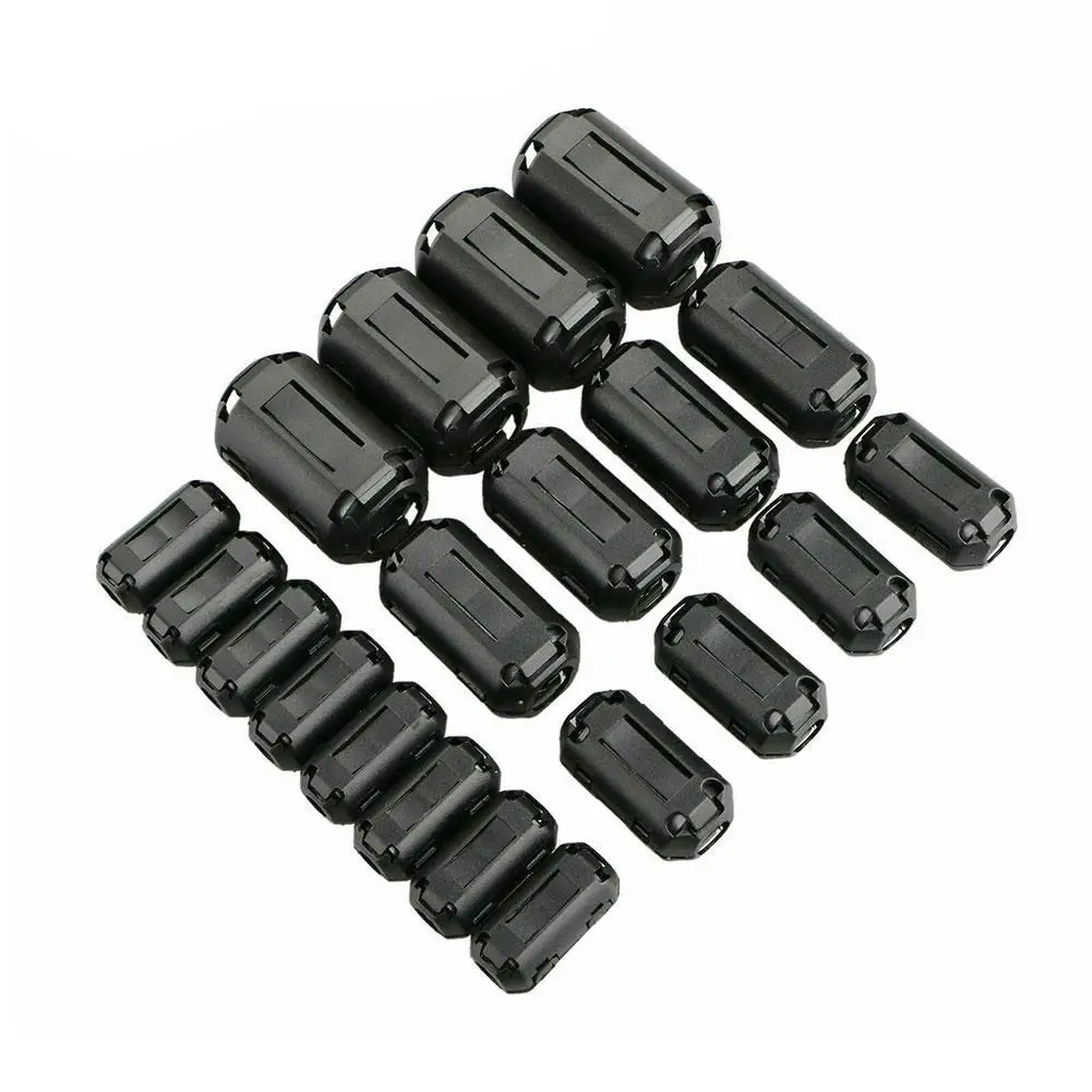 

3/5/7/9/13 Mm Ferrite Filter Magnetic Ring Core Clip-on Rfi Emi Noise Suppressor Cable Clip for Usb Vga Dvi Earphone Cable New