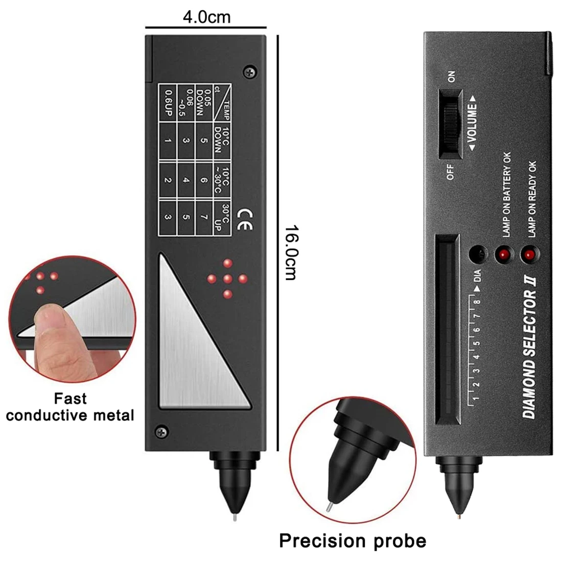 Jewelry Tool Diamond Detector Electronic Selector Gemstone Gems Tester II | Инструменты