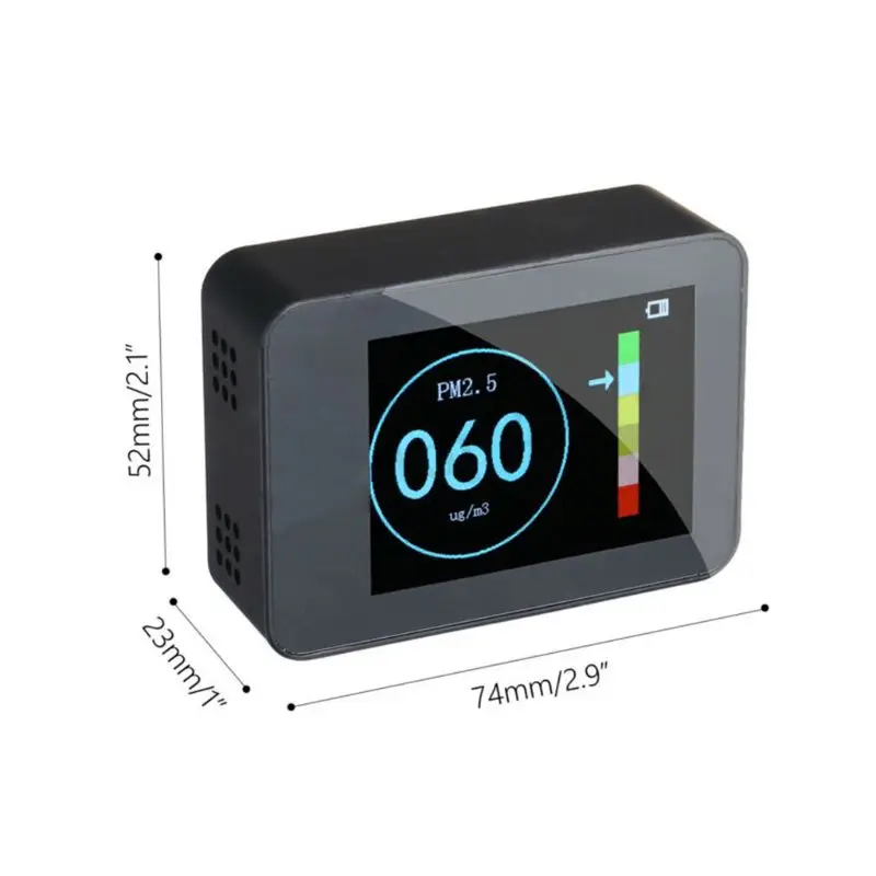 

Air Quality Tester Portable Laser PM2.5 Detector Smart Monitor For Home Office Car