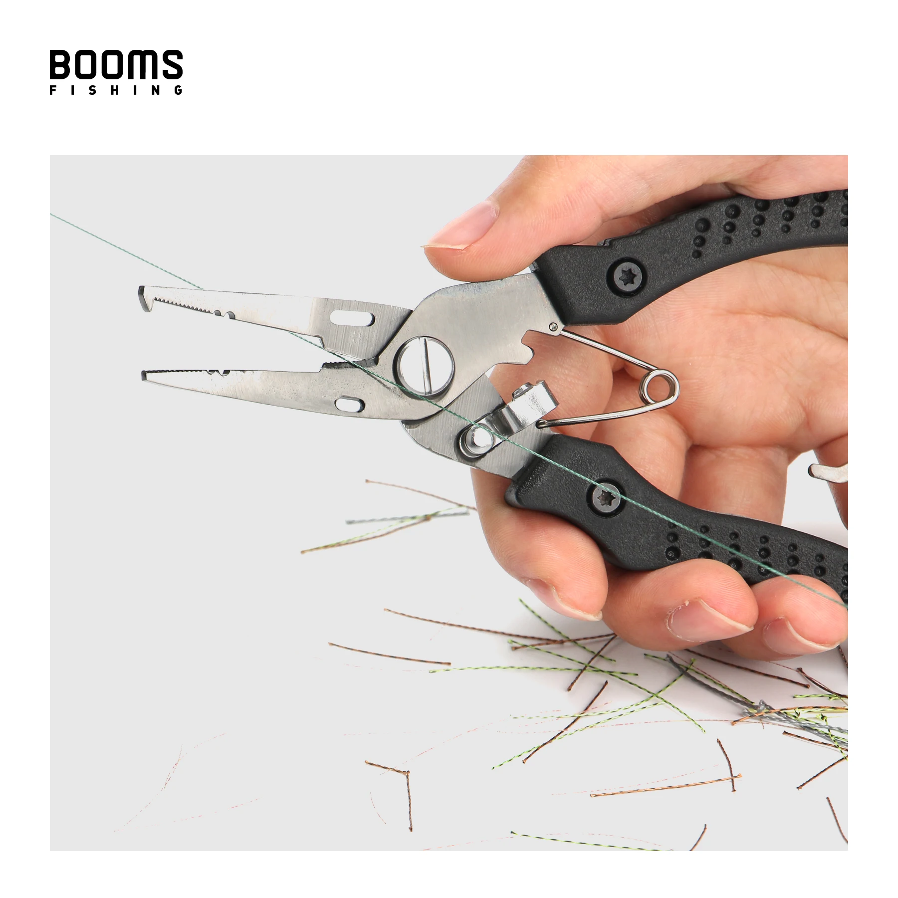 Booms Fishing H04 New Pliers Scissors Curved Nose Stainless Steel Plier Braid Cutters Crimper Hook Remover Tool | Спорт и