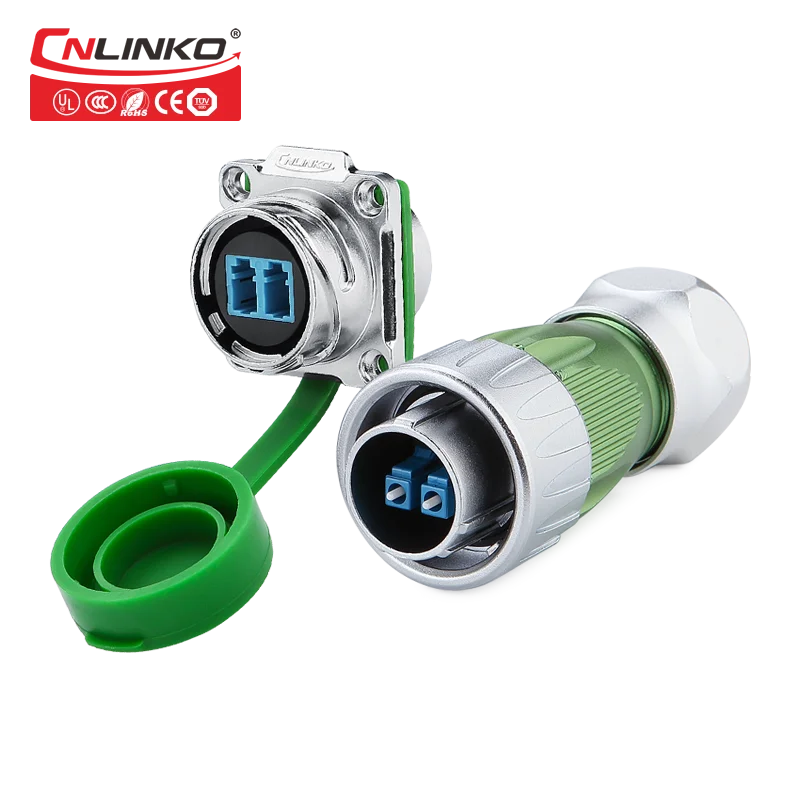 Cnlinko металлический корпус IP67 LC оптоволоконное волокно 1/4 байонетное