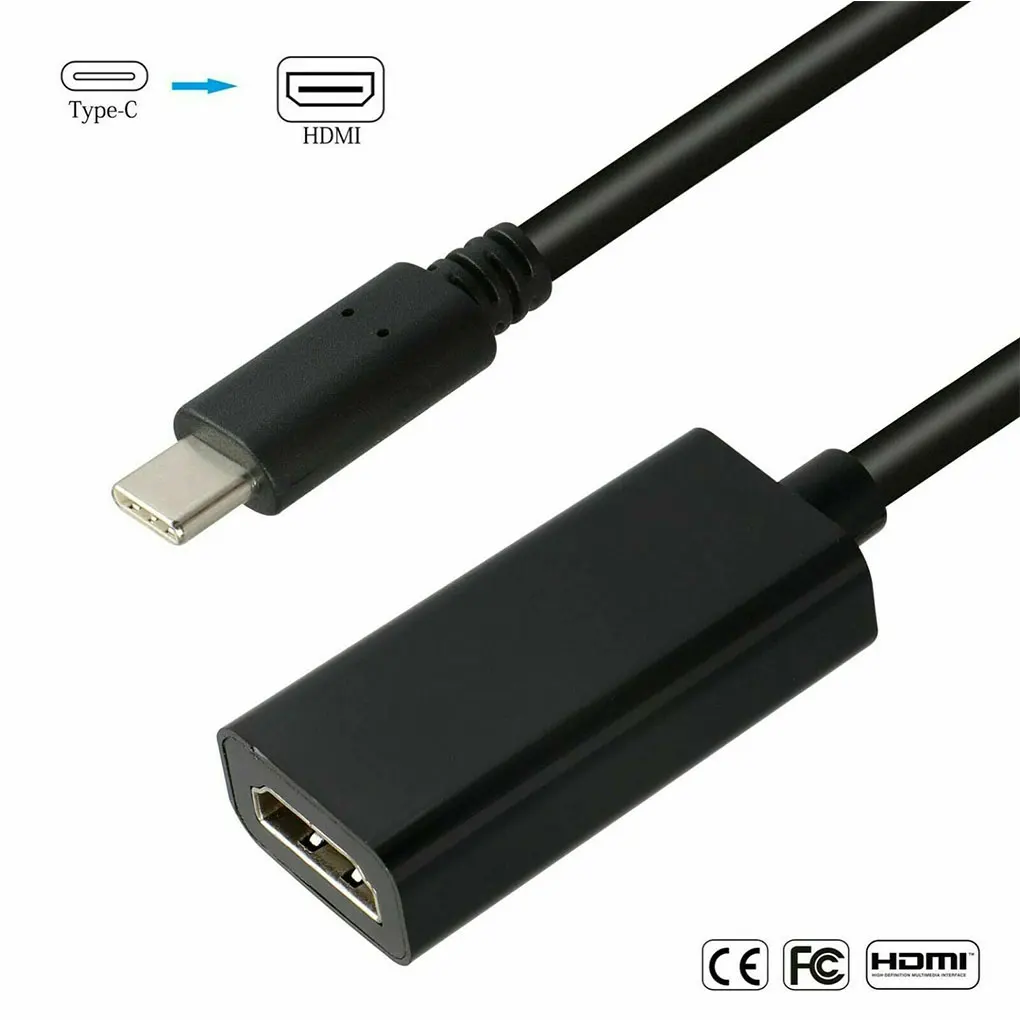 USB Type C to HDMI Adapter USB 3.1 USB-C to HDMI Adapter Male to Female Converter for MacBook2016/Huawei Matebook/Smasung S8