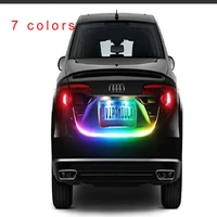 60 led car tail box streamer light colorful trunk marquee running water lamp decorative light with super bright led light bar