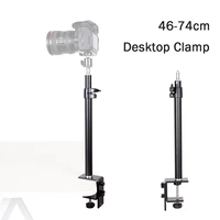 universal desktop clamp mount adjustable extension stand table desk clip 14 screw bracket holder for camera led fill light