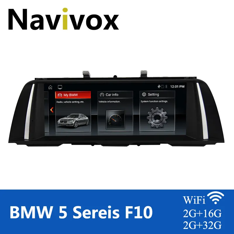 

Navivox Android 10.0 Car GPS Auto-Radio DVD Player For BMW 5 Series F10/F11/F18 2011-2017 CIC/NBT Carplay Wifi BT IPS SWC