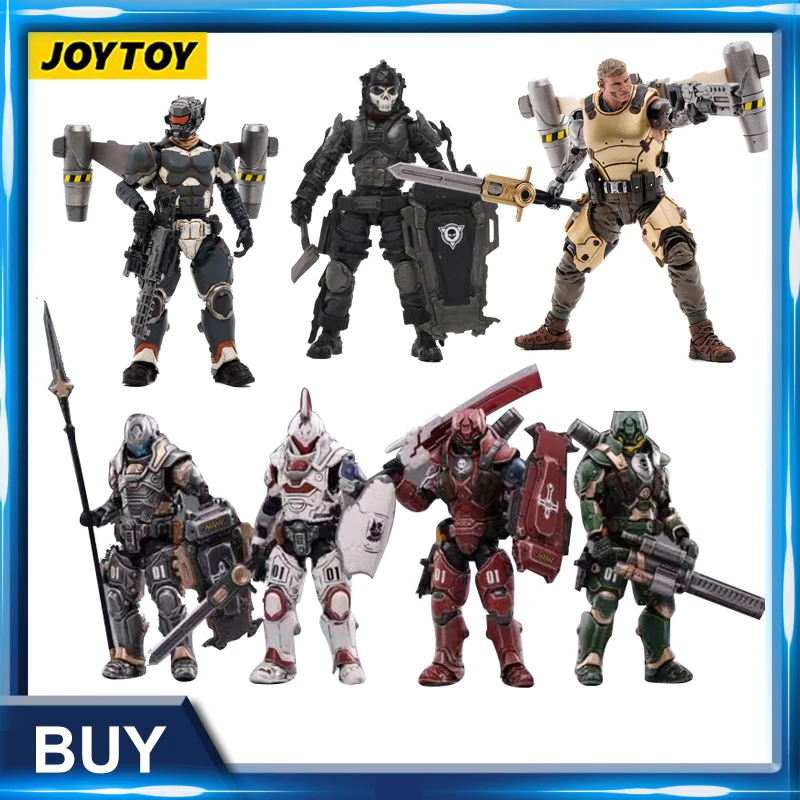 (4PCS/Set）JOYTOY 1/18 10.5cm Action Figures 01st Legion Steel Ghost Anime Collection Military Model Toy Birthday Free Shipping