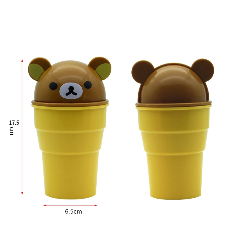 Для автомобильного мусорного бака Мультяшные бочки для автомобиля милый