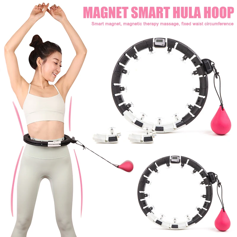 

Good He Smart Circle Fitness with Timer Adjustable Non-Drop Weighted Fitness Circle for Adults Children Massage/Fitness