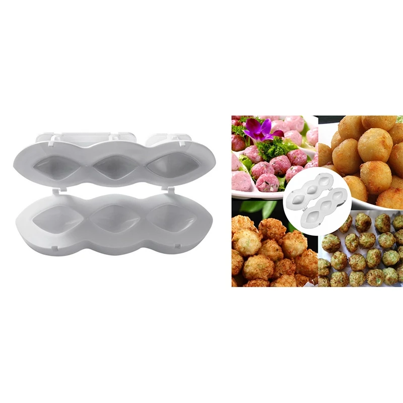 

Manual Kibbeh Express Meatball Maker Meatloaf Mold Press Minced Meat Processor Cake Desserts Pie Kitchen Tools