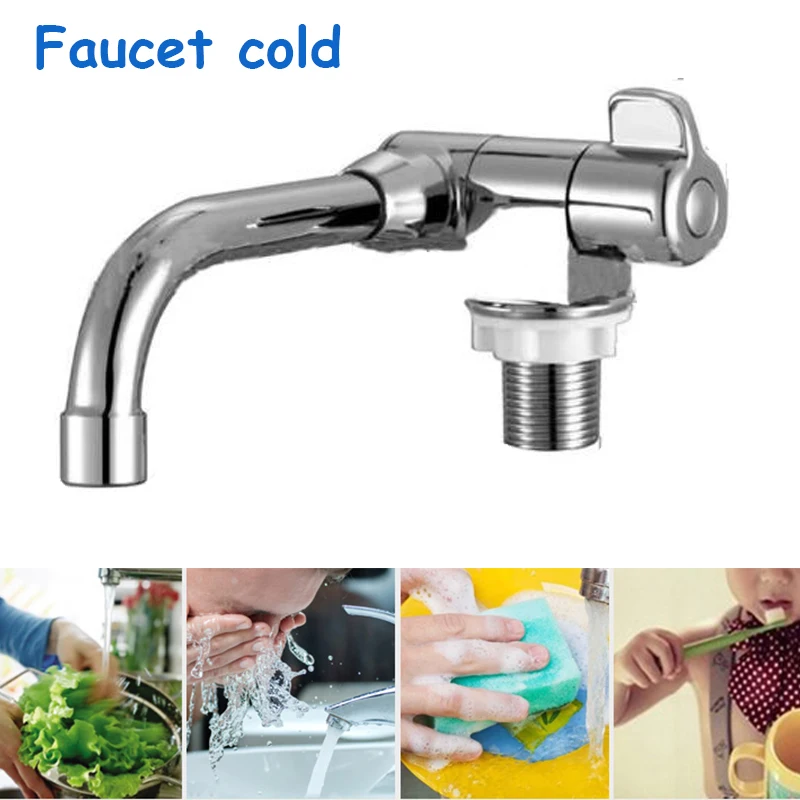 

Cold Water Tap Single Hole Universial Kitchen Bathroom Faucet Camper Car Accessories Vanity Vessel Sinks Mixer Tap Deck Mount