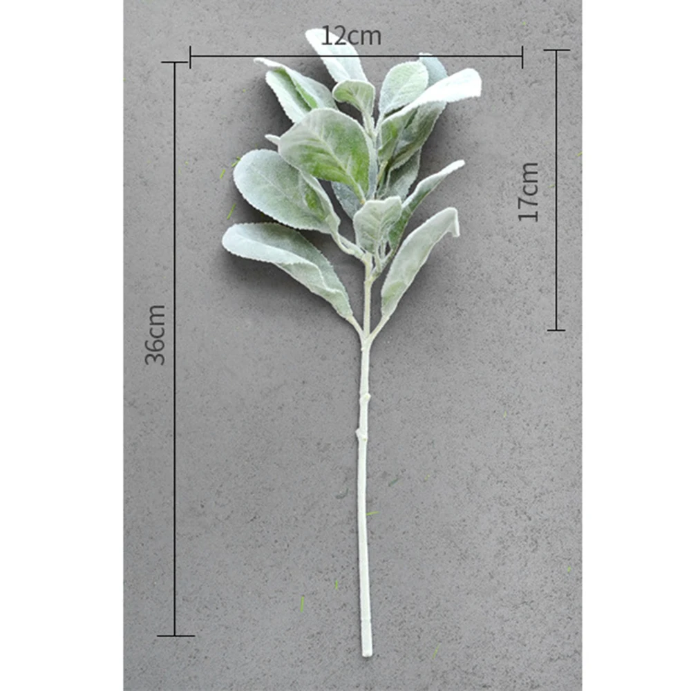 Artificia l10pcs Silk Rabbit Plant Branch Flores Fall Leaves Christmas Wedding Decoration Flowers Arrangement Wreat New | Дом и сад