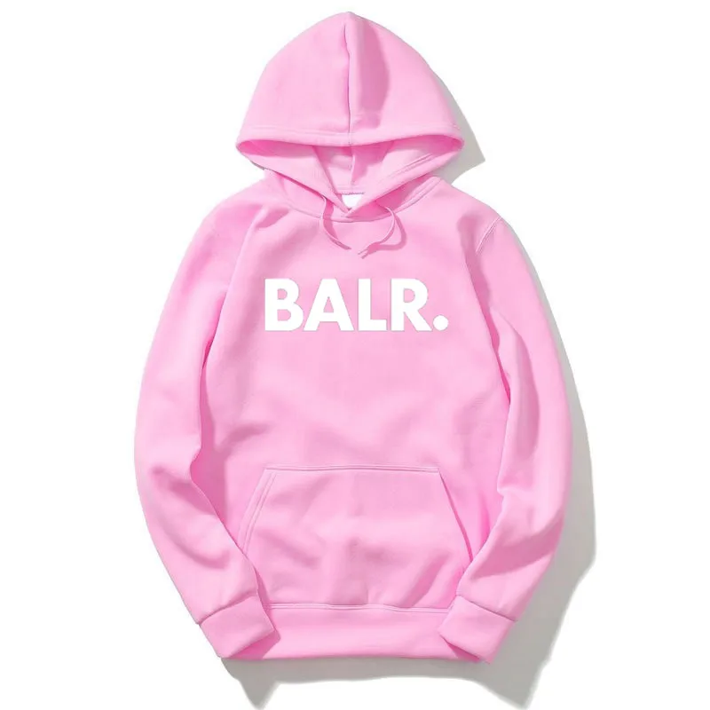 P3 Pink And White BALR/толстовка с принтом для мужчин и женщин; толстовки; сезон осень-зима; теплая толстовка с капюшоном; модные повседневные толстовки с капюшоном; Sudadera Hombre - Цвет: P3 Pink And White