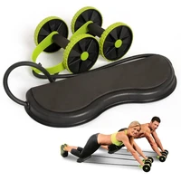 ab roller wheel abdominal muscle equipment training exercise resistance bands gym pull rope fitness stretch elastic rope tool