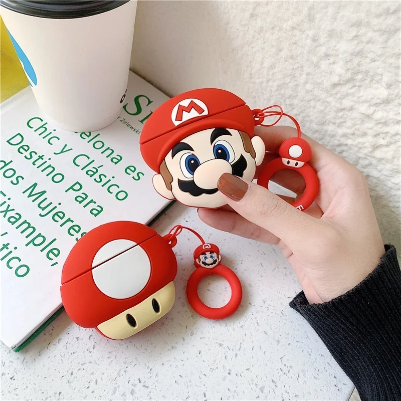 Защитный чехол Super Mario Airpods для AirPods 1/2 Pro 3 поколения Беспроводная Bluetooth гарнитура