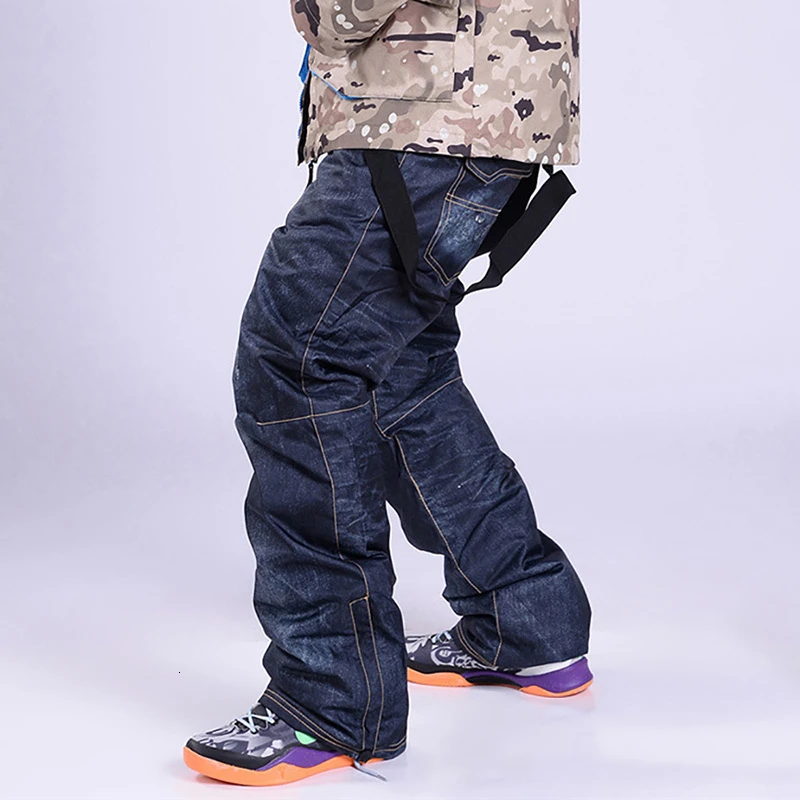 Уличные мужские и женские профессиональные лыжные штаны зимние для сноуборда