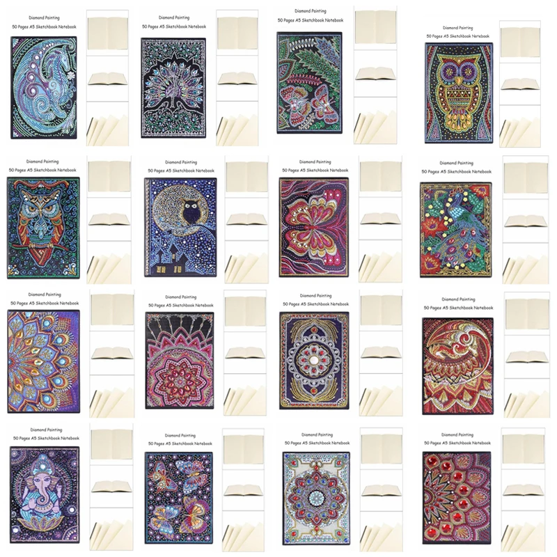 5D поделки животных Совы бабочки особой формы алмазов картина записная книжка