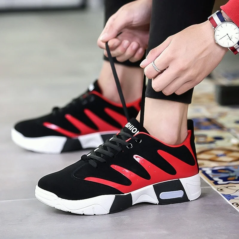

Spring and Summer Men's Shoes Trendy Black and White Student Sports Shoes Men's Color Matching Korean Casual Sports Shoes