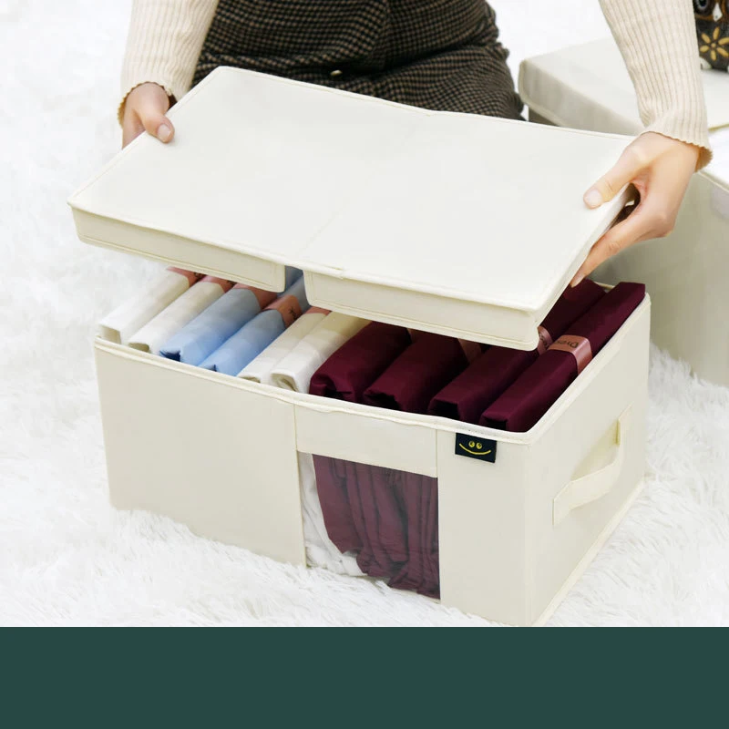 

Коробка с крышкой, 2 размера, одежда, носки, игрушки, закуски, мелочи, Набор органайзеров, косметика Z4W425