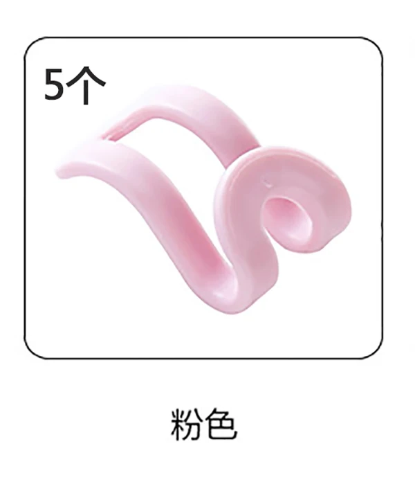 5pcs-pink 5 колец вешалка крюк шаль шарф Вешалка пояс галстук дисплей вешалка для шарфы Галстуки обертывания шали хранения Вешалка Органайзер держатель - Цвет: 5pcs-pink