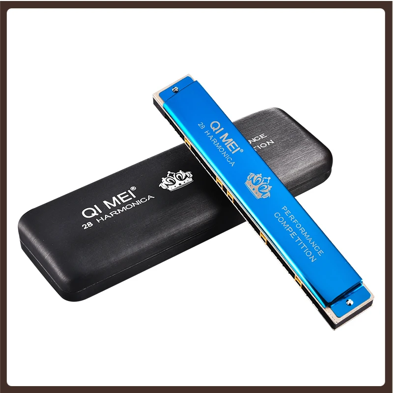 

24-hole Polyphonic C Harmonica Blues Professional Mouth Piece Harmonica Instrument Original Strumento Musica Musical Instruments