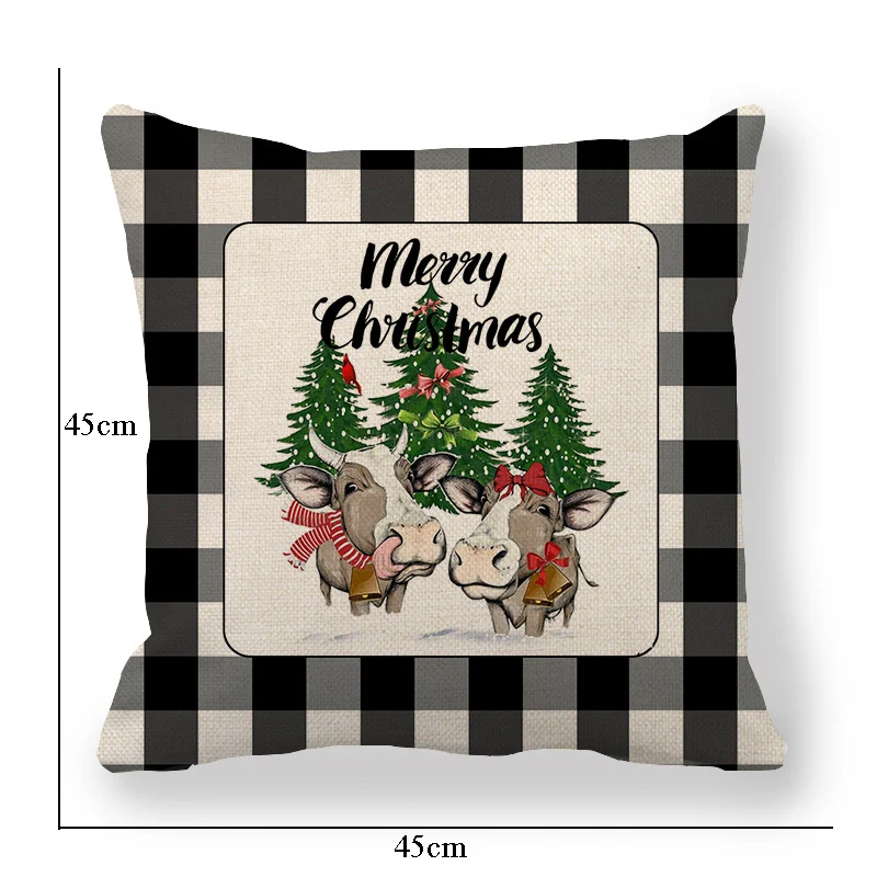 

Decorative Pillows Case 45*45cm New Christmas Decoration Christmas Decorations For Home Fall Decor Christmas Pillowcase