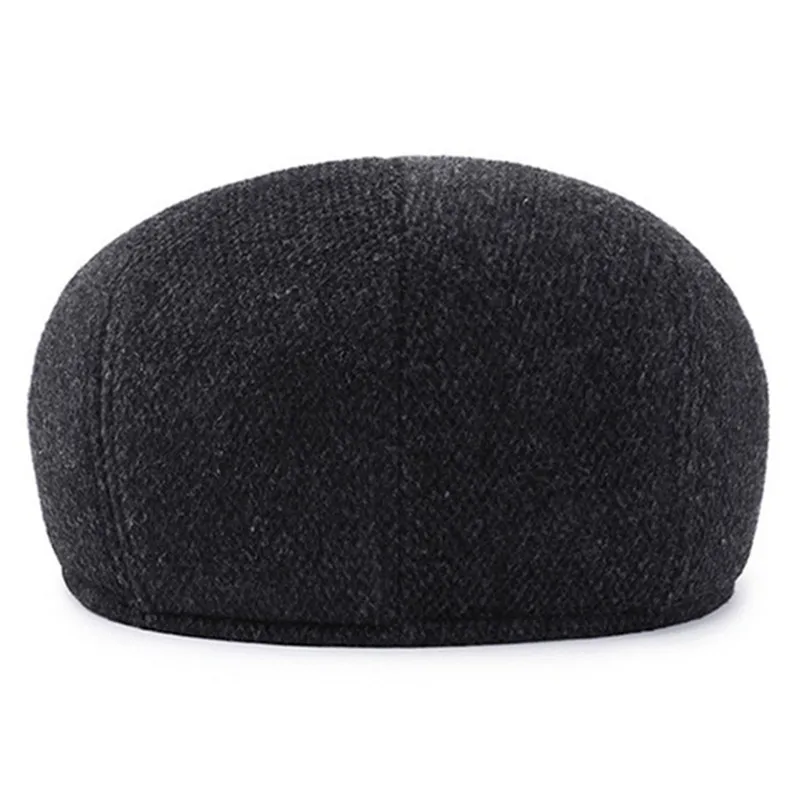 XdanqinX Winter Men's Warm Hat Thick Berets Men Earmuffs Cap Male Bone Dad's Hats 2019 New Middle-aged Fashion | Аксессуары для