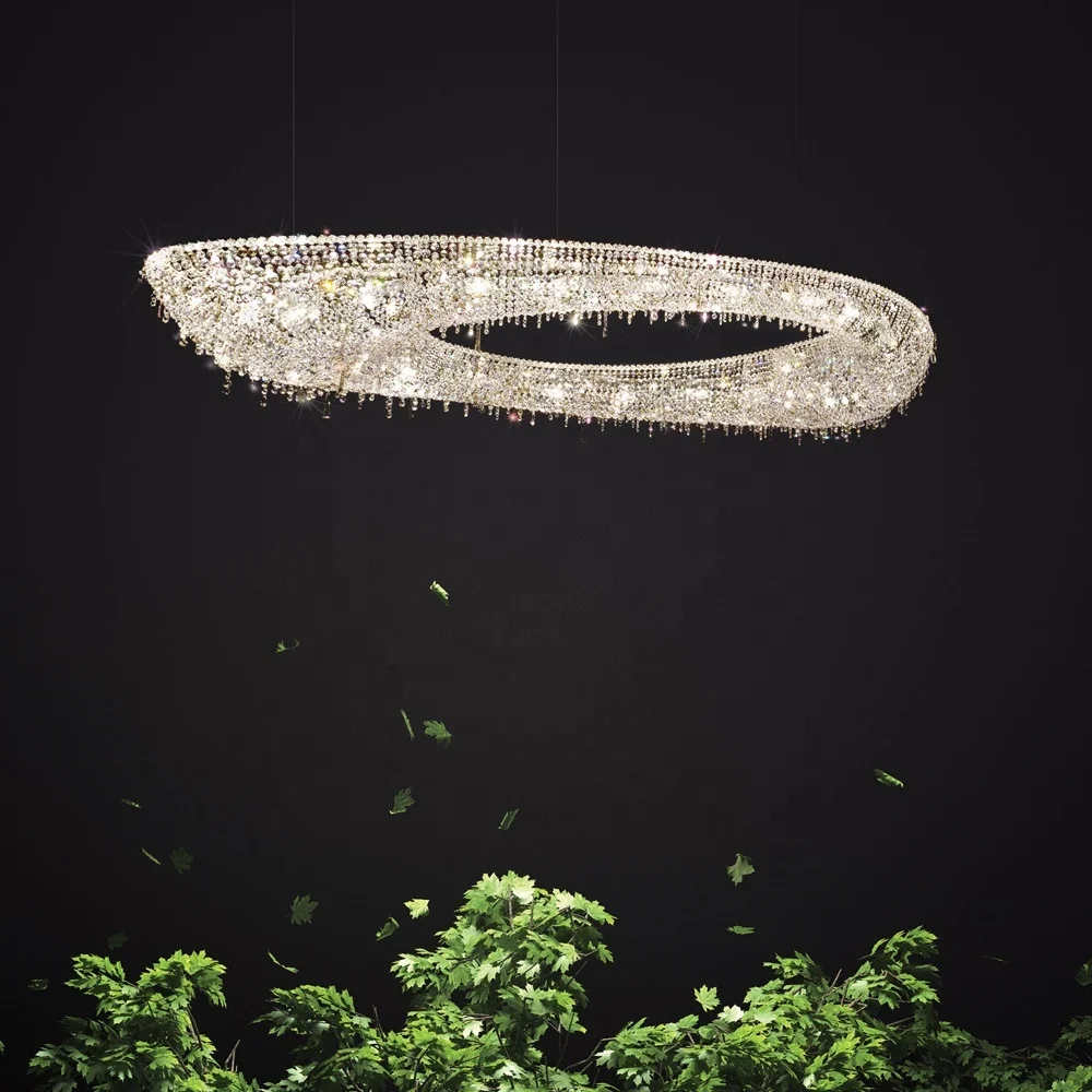 Художественное украшение на заказ проектная хрустальная люстра модный