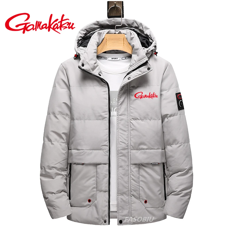 

Gamakatsu Men Plus Velvet Warm Thick Windproof Jacket 2021 Winter Fishing Clothes Outdoor for Sports Hiking Clothing