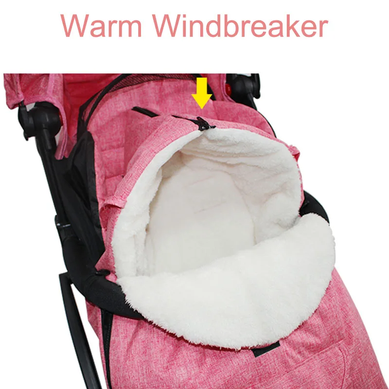 Зимний детский спальный мешок для коляски многофункциональный теплый зимний