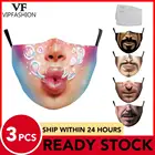 Модная забавная маска VIP с реальным рисунком лица, женские, взрослые, Детские маски, уличная ветрозащитная унисекс маска для рта