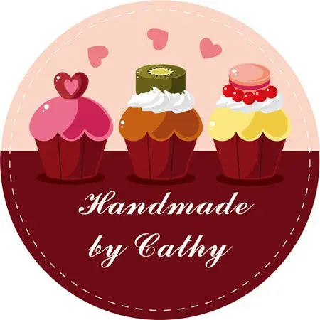 

New Paper,Custom Adhesive Sticker / Label,For Dessert / Store,Circle 5cm
