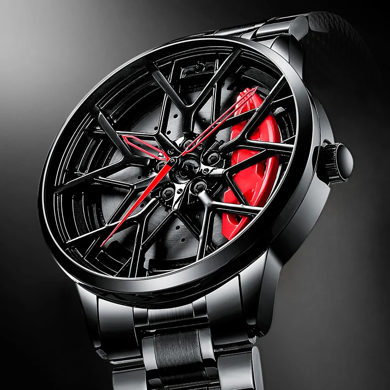 Мужские часы NIBOSI с колесным ободом автомобиля индивидуальный дизайн | Кварцевые мужские часы -4001180233828