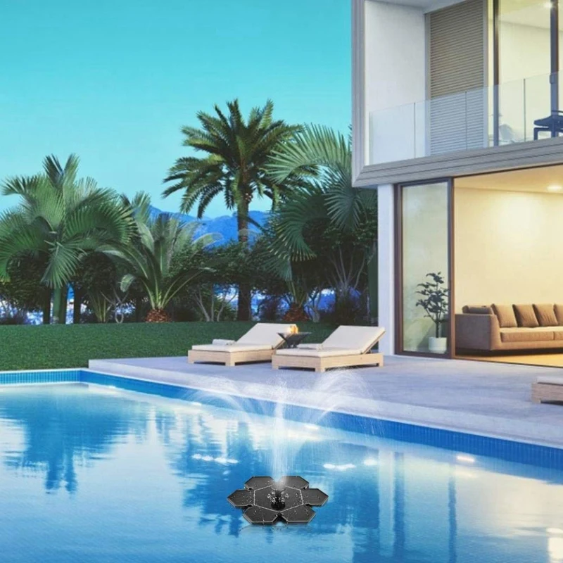 Светодиодный 2 4 наземная Солнечная насос фонтана Водонепроницаемый Панели