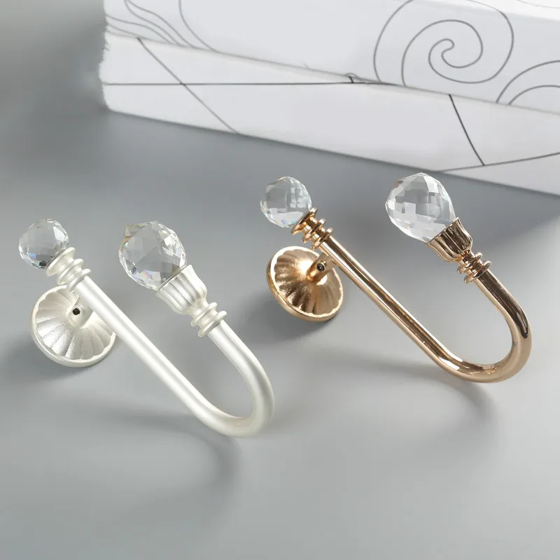 Современный простой настенный крючок для занавесок 2 шт. u образный